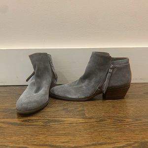 NWOT Sam Edelman Grey Booties With Tassels